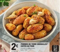 POMMES DE TERRE GRENAILLES CUITES AU FOUR