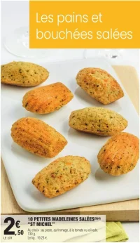 10 PETITES MADELEINES SALÉE  S "ST MICHEL"