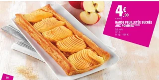 BANDE FEUILLETÉE SUCRÉE AUX POMMES