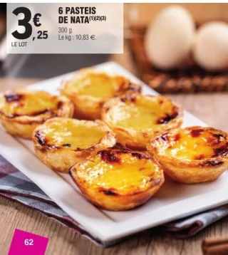 6 PASTEIS DE NATA