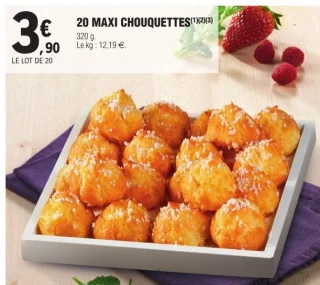 20 MAXI CHOUQUETTES