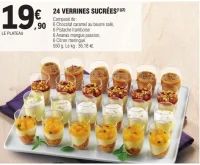 24 VERRINES SUCRÉES