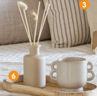 Plateau rotin en bois