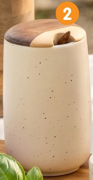 Pot à sel avec cuillère