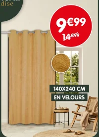 Rideau à oeillets