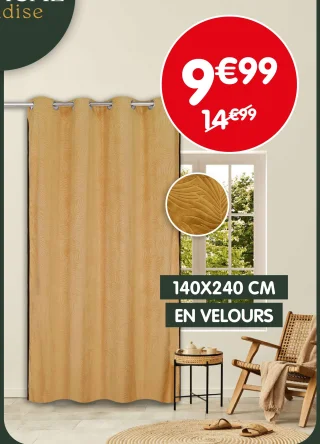 Rideau à oeillets
