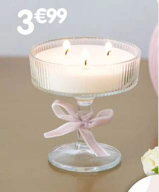 Bougie en verre