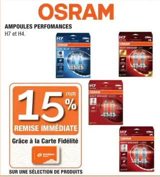 OSRAM AMPOULES PERFORMANCES