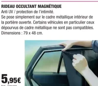Rideau Occultant Magnétique