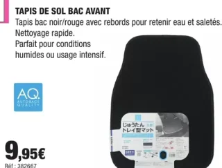 Tapis de sol bac avant