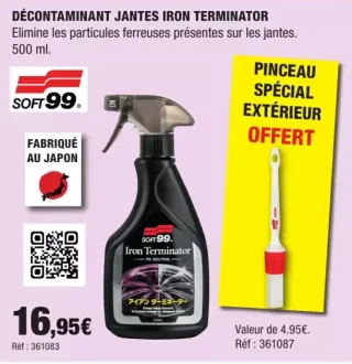 DÉCONTAMINANT JANTES IRON TERMINATOR SOFT99
