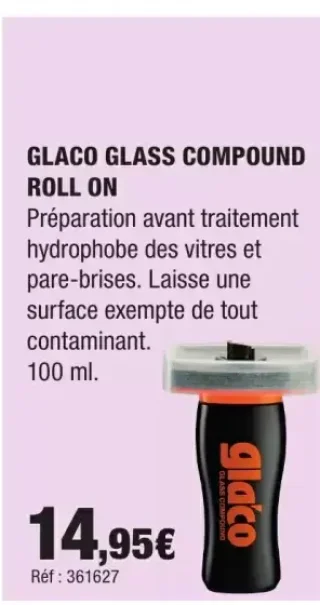 GLACO GLASS COMPOUND ROLL ON