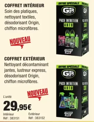 GS27 Pack Entretien Auto (Coffret Intérieur / Extérieur)