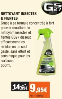 GS27 Nettoyant Insectes & Fientes
