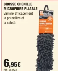 Brosse Chenille Microfibre Pliable