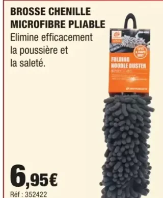 Brosse Chenille Microfibre Pliable