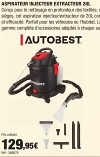 AUTOBEST Aspirateur Injecteur Extracteur 20L