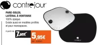 contrejour PARE-SOLEIL LATÉRAL À VENTOUSE