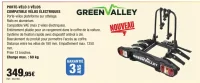 GREEN VALLEY PORTE-VÉLO 3 VÉLOS COMPATIBLE VÉLOS ÉLECTRIQUES