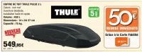 Thule Coffre de toit Thule Pulse 2 L