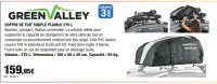 Green Valley Coffre de toit souple pliable 270 L