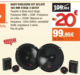 JBL Haut-parleurs kit eclate 165 mm stage 3 607CF