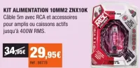 MTX Streetwires Kit alimentation 10mm2 ZNX10K