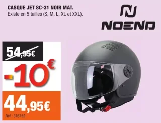 Casque Jet SC-31 Noir Mat NOEND