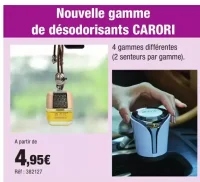 Nouvelle gamme de désodorisants CARORI
