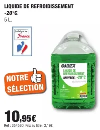Carex Liquide de Refroidissement Universel -20°C