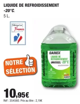 Carex Liquide de Refroidissement Universel -20°C