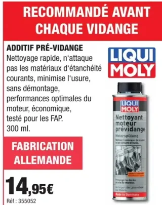 Liqui Moly Additif pré-vidange