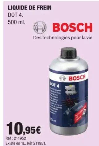 Bosch Liquide de frein DOT 4