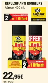 Bardahl Répulsif anti rongeurs