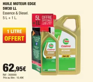 Castrol HUILE MOTEUR EDGE 5W30 LL
