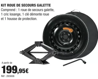 Kit roue de secours galette