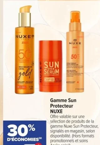 Gamme Sun Protecteur NUXE