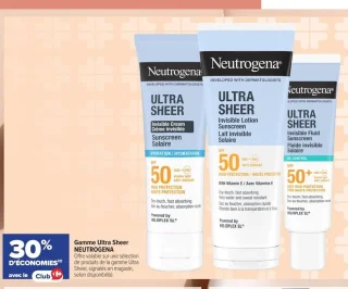 Gamme Ultra Sheer NEUTROGENA