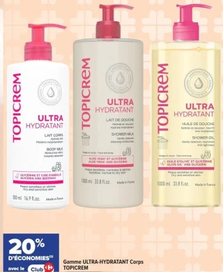 Gamme ULTRA-HYDRATANT Corps TOPICREM