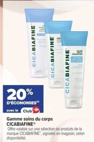 Gamme soins du corps CICABIAFINE
