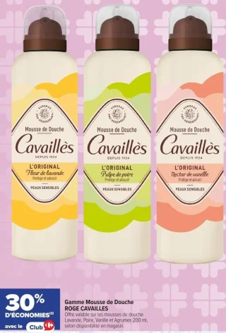 Gamme Mousse de Douche ROGE CAVAILLES