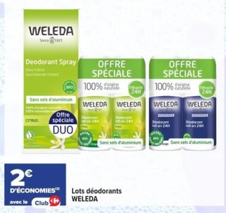 Lots déodorants WELEDA