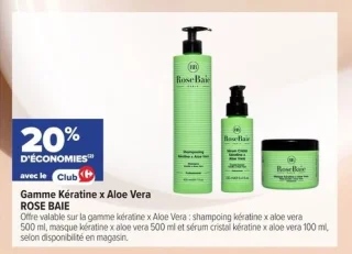 Gamme Kératine x Aloe Vera ROSE BAIE