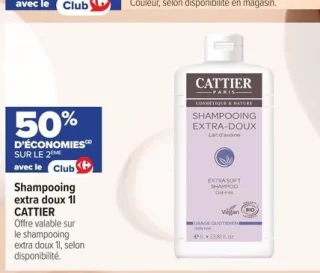 Shampooing extra doux 1l CATTIER