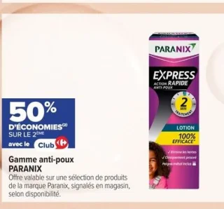 Gamme anti-poux PARANIX