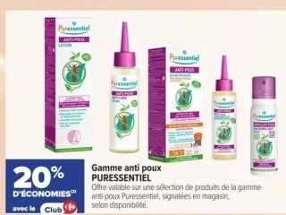 Gamme anti poux PURESSENTIEL