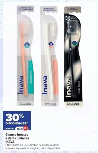 Gamme brosses à dents unitaires INAVA