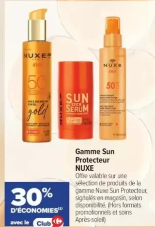 Gamme Sun Protecteur NUXE