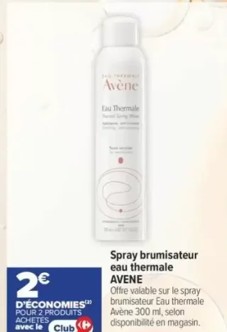 Spray brumisateur eau thermale AVENE