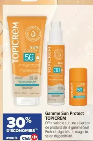 Gamme Sun Protect TOPICREM